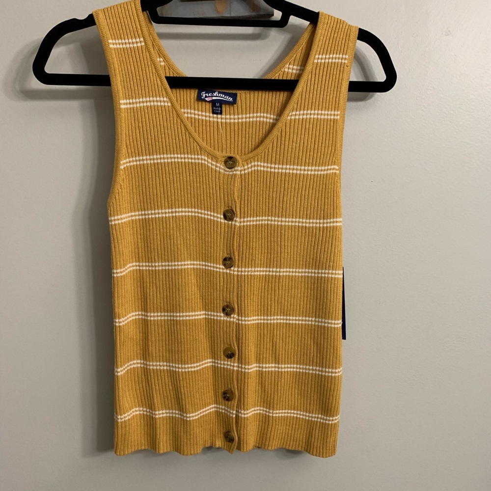 Freshman NEW Ribbed Button Down Tank